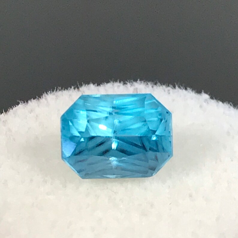 4.52 Ct Blue Zircon Master Cut Loose Gemstone For Fine Jewelry Etsy