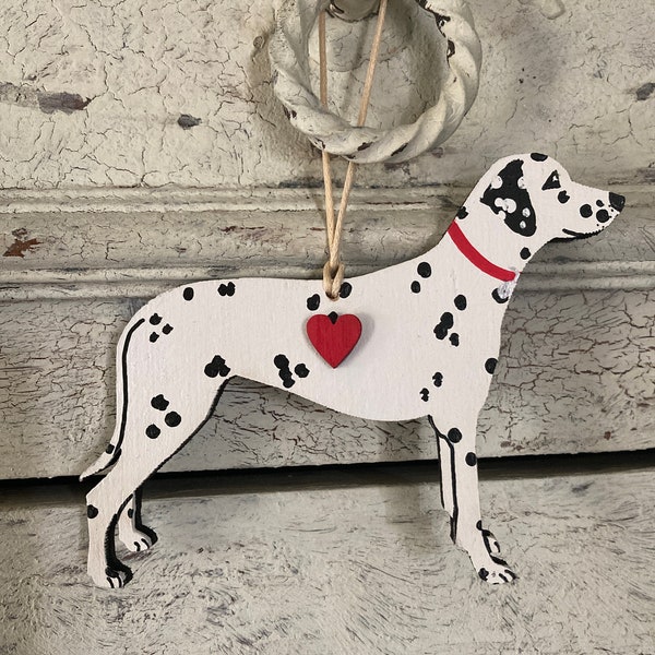 Dalmatian hanging decoration, Christmas Dalmatian gift, dog lovers gift, Dalmatian memorial,personalised
