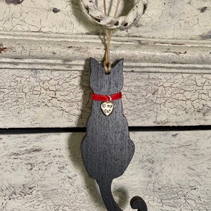 Cat Decoration, Black cat, Cat gift, Cat Ornament, Cat Lover Gift, Cat Owner Gift, image 2