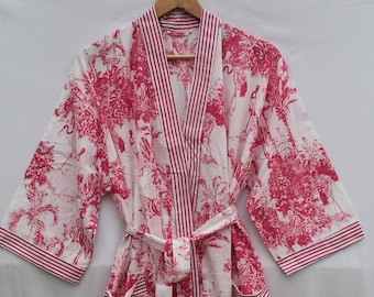 Etsy&#39;s pick bestseller Cotton kimono robe floral Nightdress Bathrobe wedding bridesmaid maternity kaftan Gown summer gift forher popular now