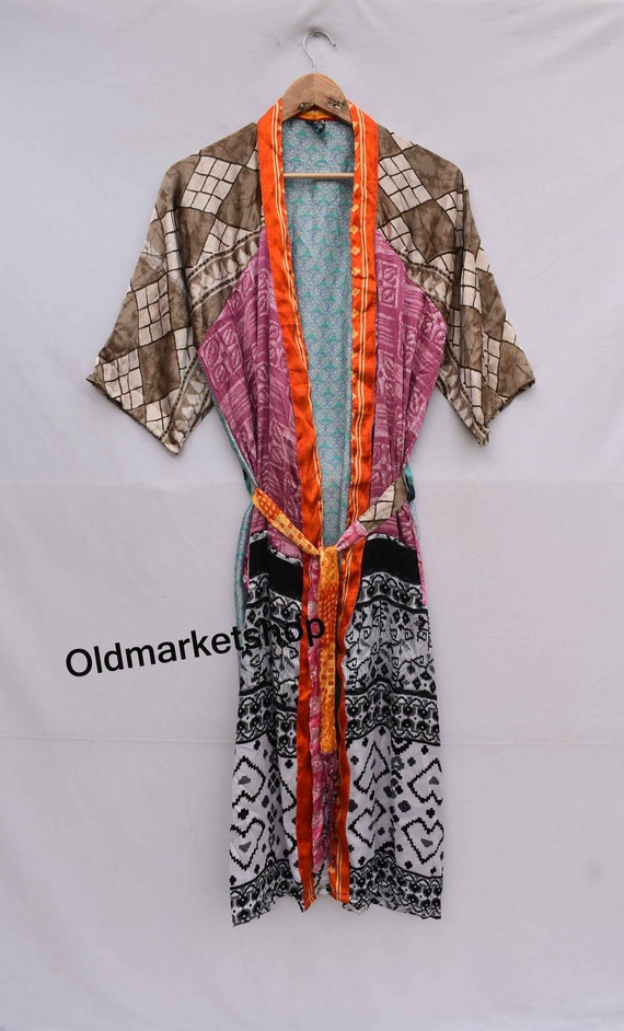 Handmade Vintage Silk Sari Bathrobe, Short Nightgown, Sexy Beach Wear Dress, Swimwear Swimsuit, Silk Short Kimono Free Shipping Maxi Dress - Etsy Handmade Vintage Silk Sari Bathrobe, Short Nightgown, Sexy Beach Wear Dress, Swimwear Swimsuit, Silk Short Kimono Free Shipping Maxi Dress - Etsy