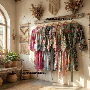 100% Cotton Kimono Robes Dress women men wedding bridesmaid Robe,Shower Maternity Robe Bath robe Dressing Gown gifts Beachwear long/short
