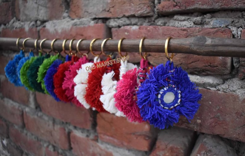 Multicolor - Banjara Handmade Shell Work Keychain 07