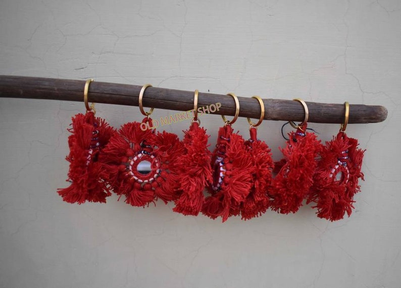 Brown - Banjara Embroidery Handmade Keychain