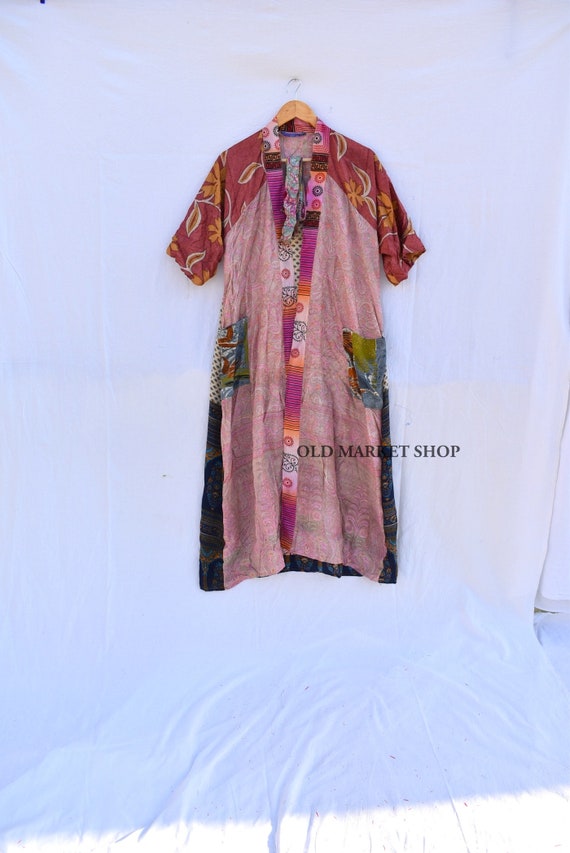 silk saree maxi dress