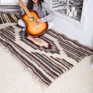 Wool rug Area rug Wool area rug Floor rug Modern Wool rug Wool carpet rug Large area rug Wool carpet rug Handwoven rug Home decor