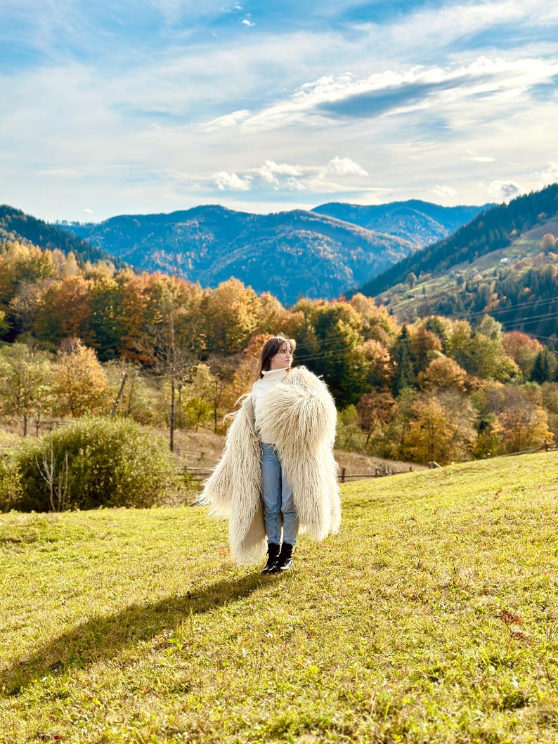 Handmade Natural Wool Gunya Coat, Ukrainian Hutsul Style - Etsy