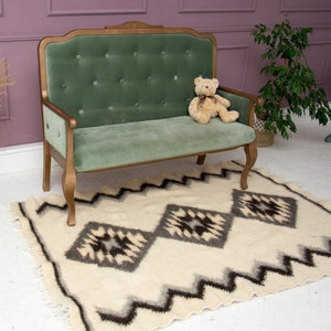 Wool Rug Nordic Carpet Rug Scandinavian Rug Wool Area Rug Woolen Rug Hand Woven Rug Sofa Throw Bedroom Rug Living Room Rug Floor Rug Rugs