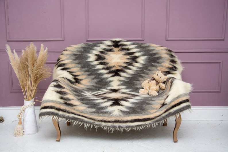 Wool Throw Wool Blanket Queen Size Bedspread California Etsy