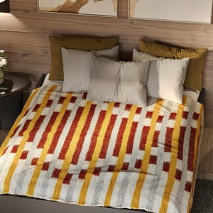 Wool Blanket - Handmade Bedspread, 100% Natural Sheep Wool