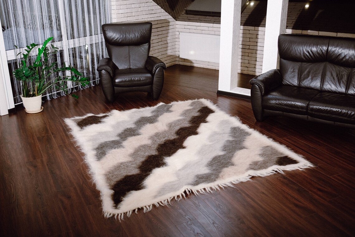 Living Room Rug Wool Rug Home Decor Area Rug Large Carpet Handmade Handwoven Rug Wool Area Rug