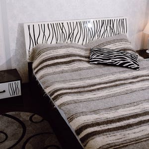 Wool Blanket Weighted Blanket Grey Blanket Wool Throw Blanket King Size Woven Blanket Queen Bed Cover Wool Blanket Throw Sofa Cover