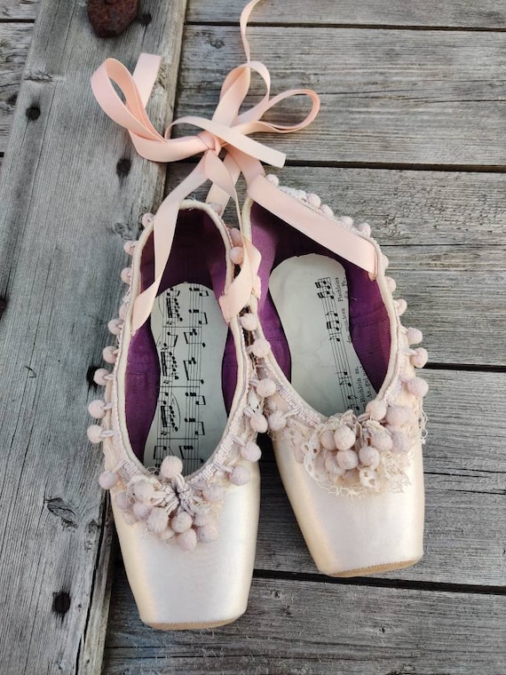 Vintage Used Pink Ballerina Shoes - Etsy