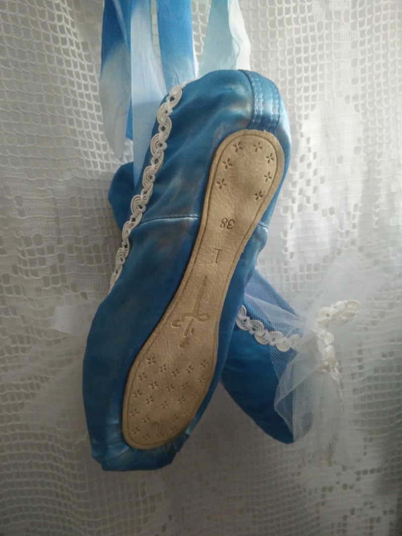 blue pointe shoes
