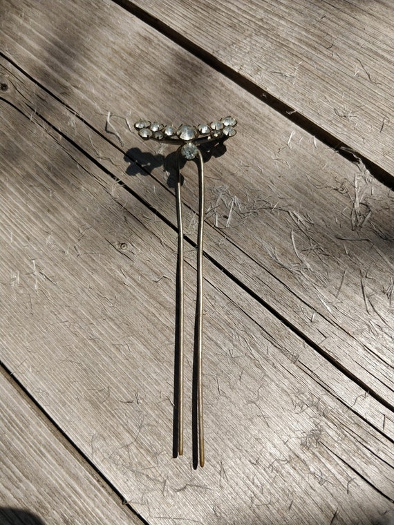 Late Victorian, edwardian hair pin, hair comb, go… - image 2