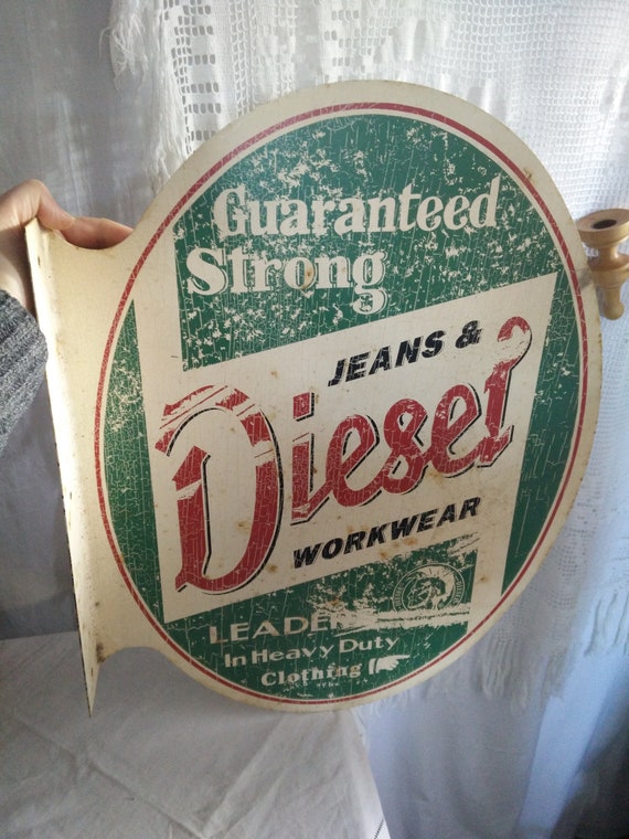 Vintage Diesel Jeans Advertizing Large Sign Jeans - Etsy