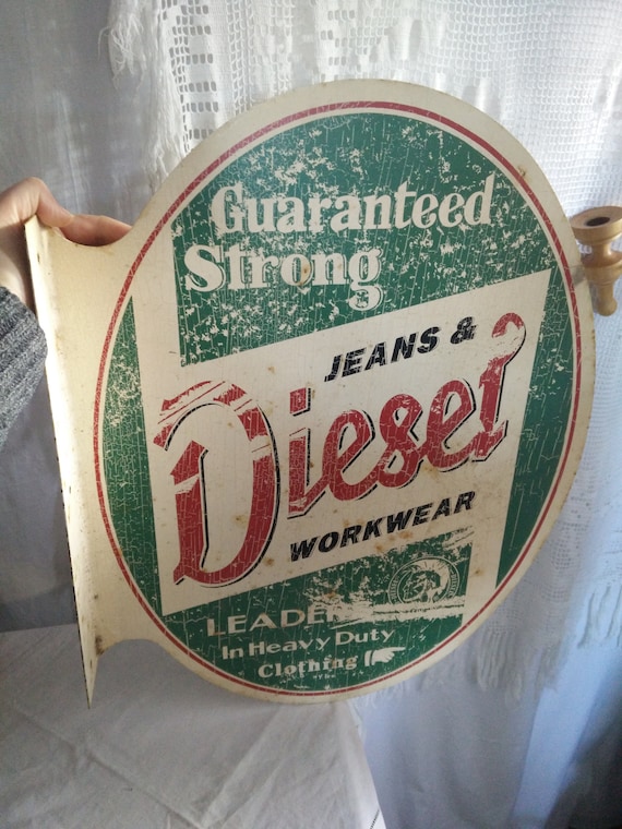 Vintage Diesel Jeans Advertizing Large Sign Jeans - Etsy