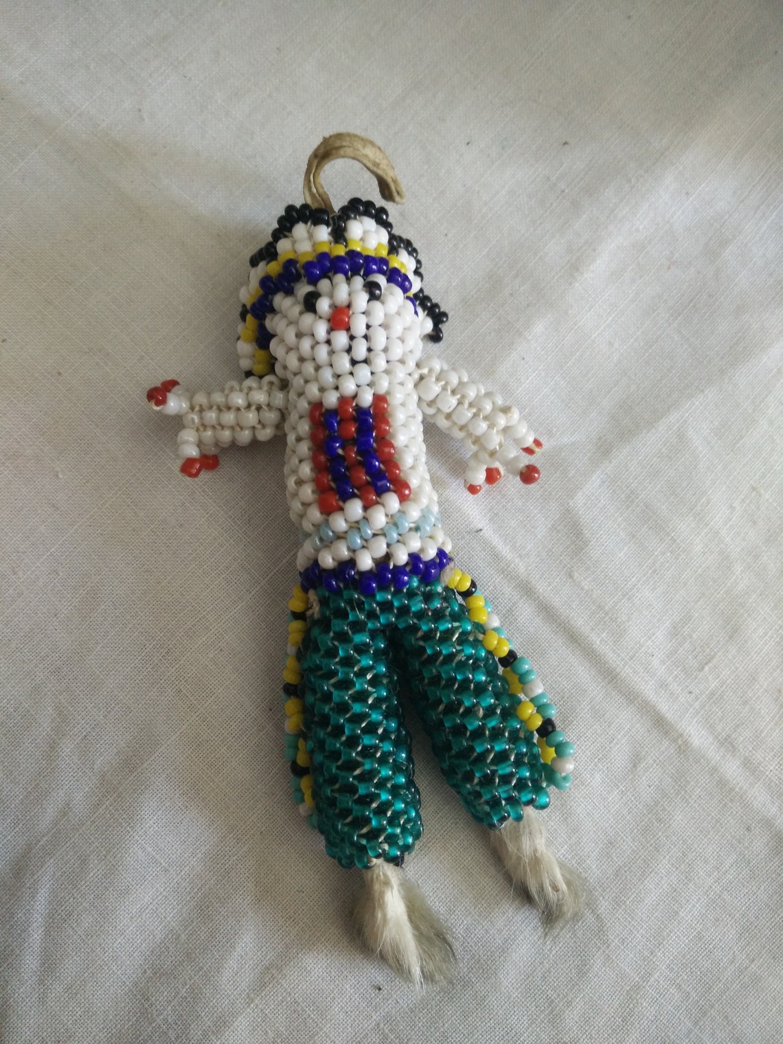 Authentic Zuni Rabbitfoot Peyote Embroidered Good Luck Charm Etsy