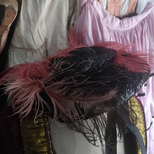 Vintage Theater costume hat, Boudoir decor, french brokante, Opera costume