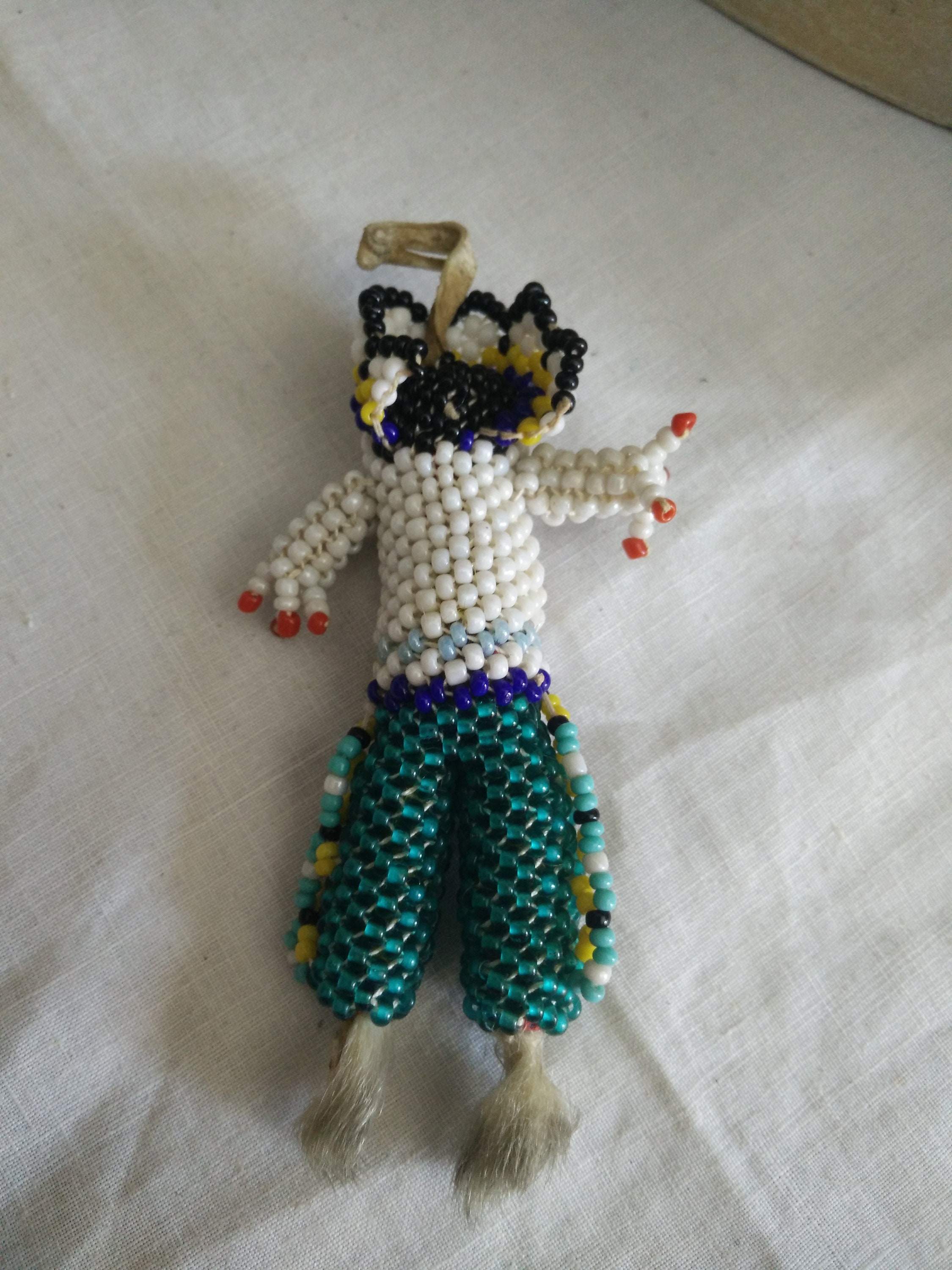 Authentic Zuni Rabbitfoot Peyote Embroidered Good Luck Charm Etsy