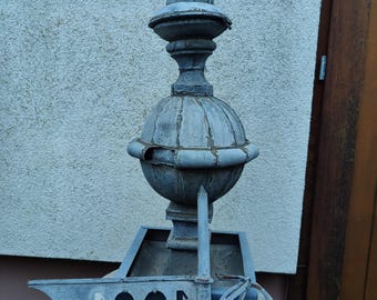 Veleta antigua recuperada, desgastada, gran brokante, decoración shabby chic, victoriana alemana