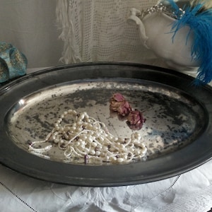 Very large silver plated tray, serving tray, art. Krupp Berndorf ca 1890-1900, shabby chic, brocante, great Patina, gustavian, jdl, hotel