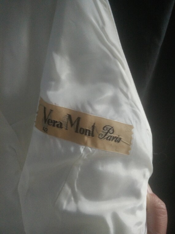 Vintage Vera Mont Paris wedding dress, with Train… - image 7