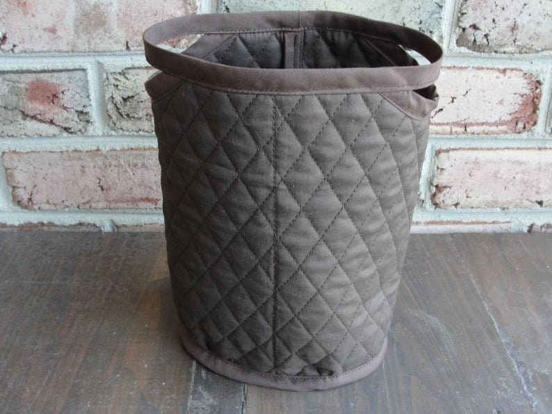 Small Quilted Bucket Bag Organizer Etsy