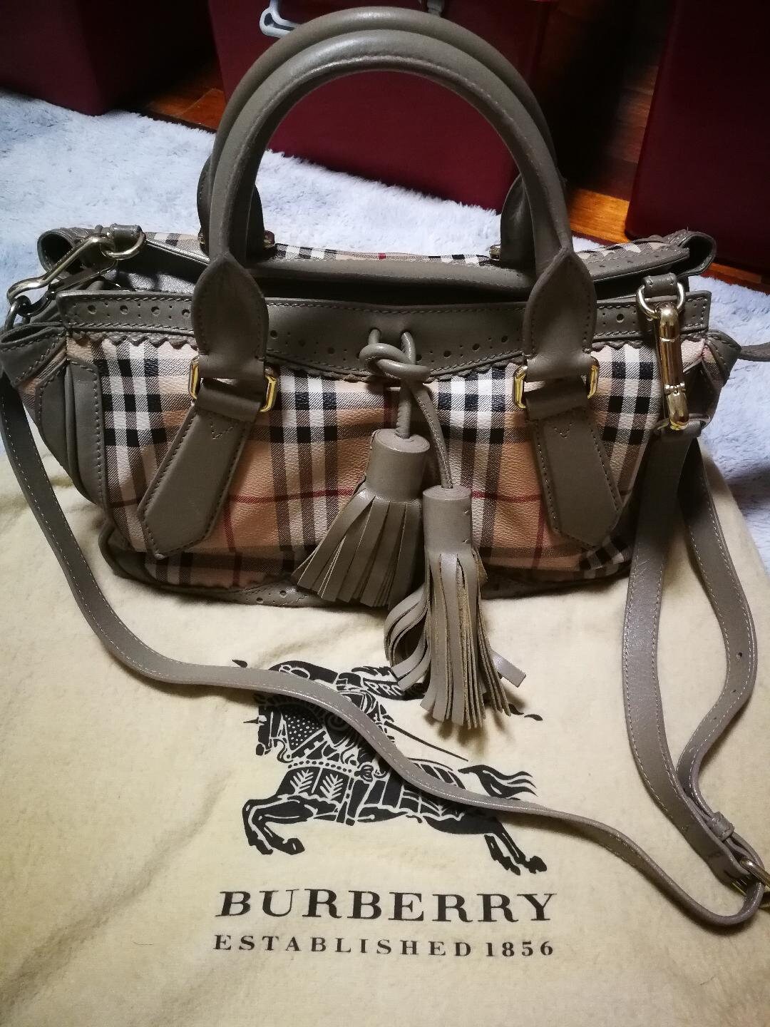 Burberry Classic Vintage Design Attache Bag