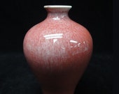 Beautiful Chinese Old Red Glaze Porcelain Bottle Vase quot QianLong quot Mark