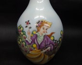 Unique Chinese Antique Beautiful Painting Porcelain Vase quot QianLong quot Mark