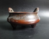 BestOffer-Fine Antique Chinese Bronze Incense Burner Handles Censer quot XuanDe quot Mark