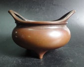 BestOffer-Rare Chinese Old Bronze Top Handles Incense Burner Censer quot XuanDe quot Mark