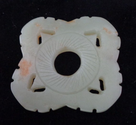 Fine Old Chinese Natural Nephrite Jade Both Sides… - image 6