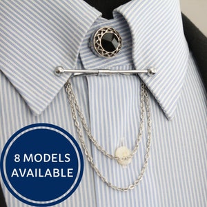 Silver Color Collar Pin Set, Collar Bar, Shirt Collar Clips, Men's Collar Tie Bar, Shirt Accessories Man Wedding Groomsmen, Gifts for Men