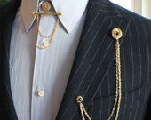 Camicia Con Colletto D'Oro A Nota Musicale Spilla Con Perla - Foto 9