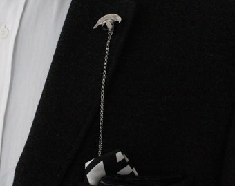 Unique Design, Sparta Helmet Lapel Chain, Lapel Chain, lapel chain pin, Gift for him, mens gifts, lapel pins men, Men's Jewellery Accessory