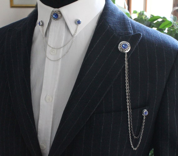 Black Acrylic Face Mask Chain - Pocket Square Clothing