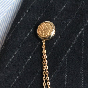 Gold Color Shirt Jacket Collar Chain Brooch Set, Suit Lapel Pin,shirt ...