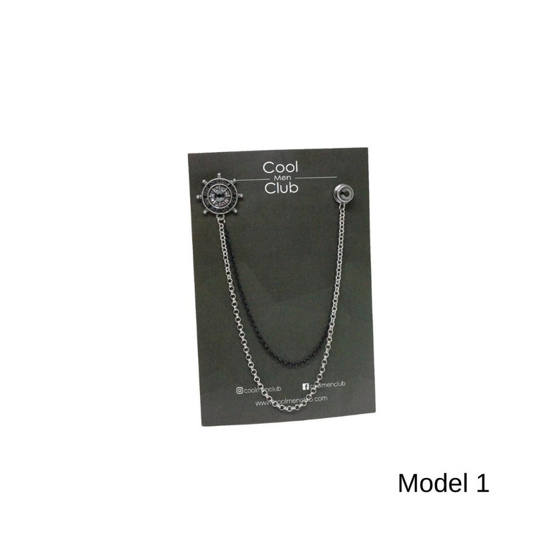 Handmade Jacket Chain Brooch / Lapel Chain Pin / Men's Etsy