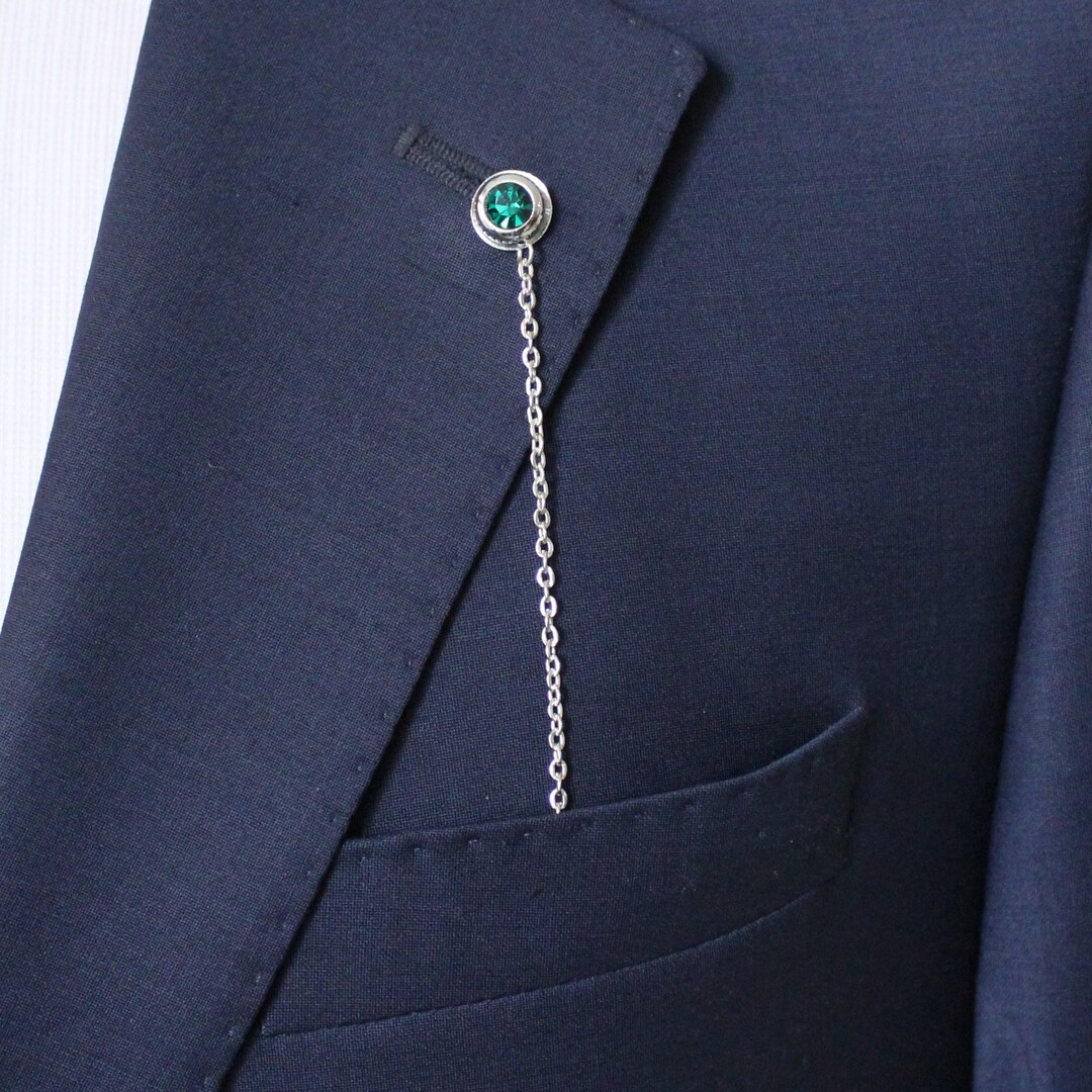 Lapel Chain Handmade, Unique Design Lapel Chain Pin, Gift for Him, Mens