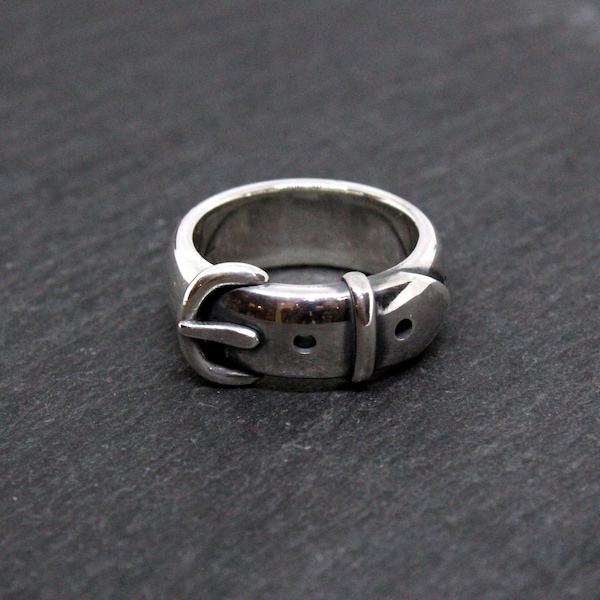 Oscar Wilde, Gürtel Figured Herren 925 Sterling Silber Ring, Einzigartiges Design Geschenk für Ihn, Herren Schmuck, Handgemachter Schmuck Silber Design Ring