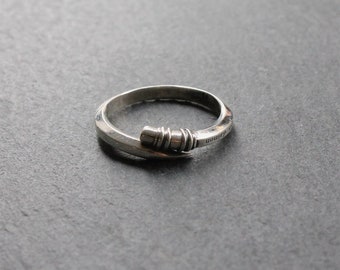 Heraclitus, Pencil Figured 925 Sterling Silver Ring,Gift For Him,Men Women Jewelry Ring, Handmade Silver Design Ring