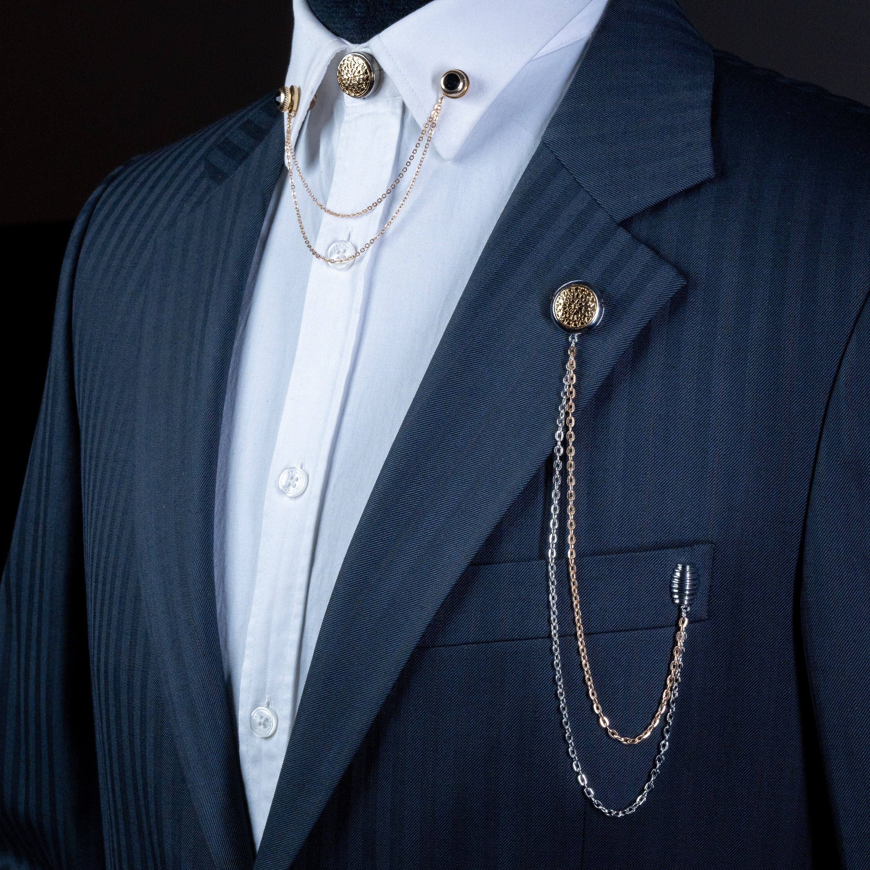 【RECTO】 CLASSIC COLLAR PIN STRIPE SINGLE JACKET RECTO - Official Website