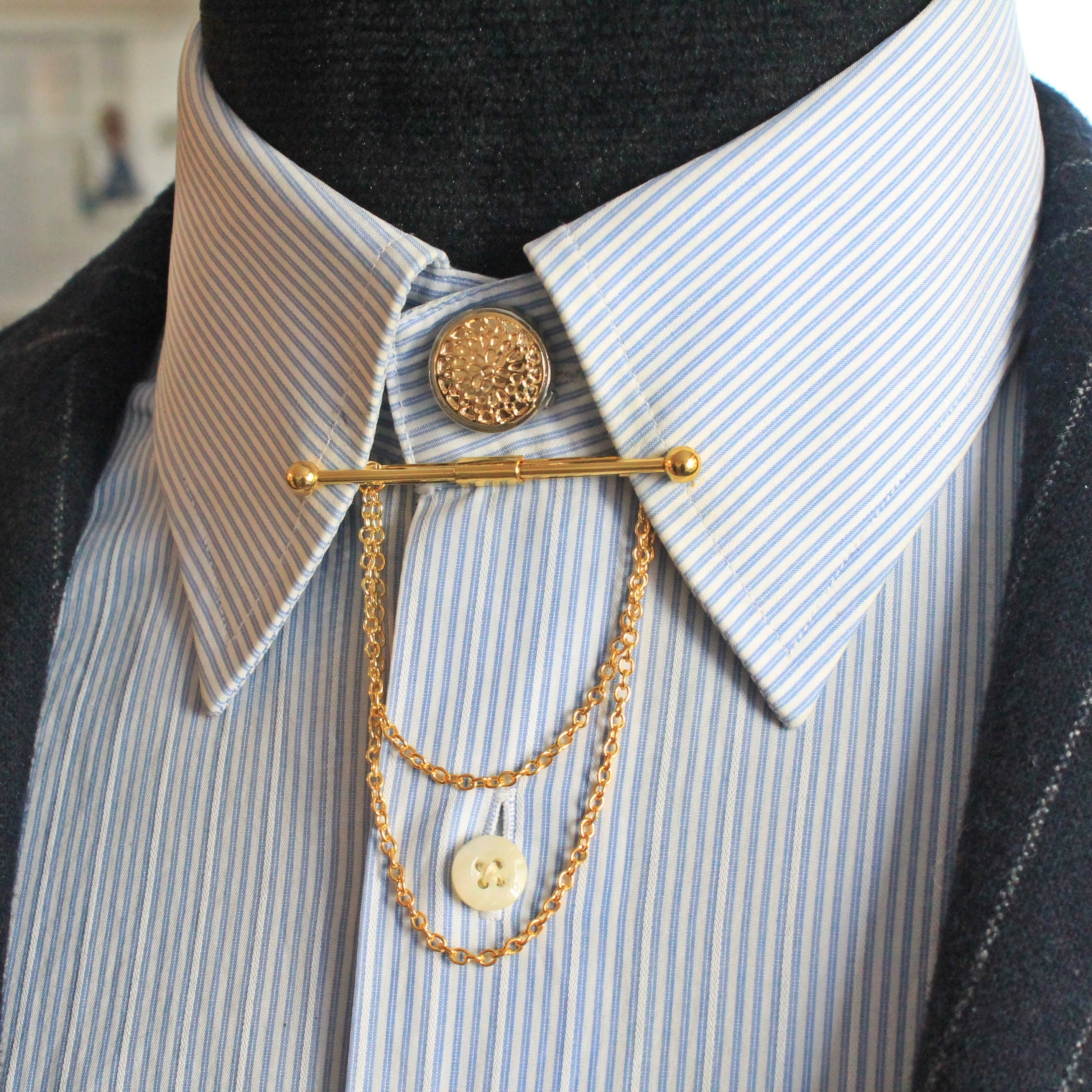 Broche De Solapa En Forma De Oso - Aleación Dorada, Accesorio Para Trajes Y Chaquetas De Hombre