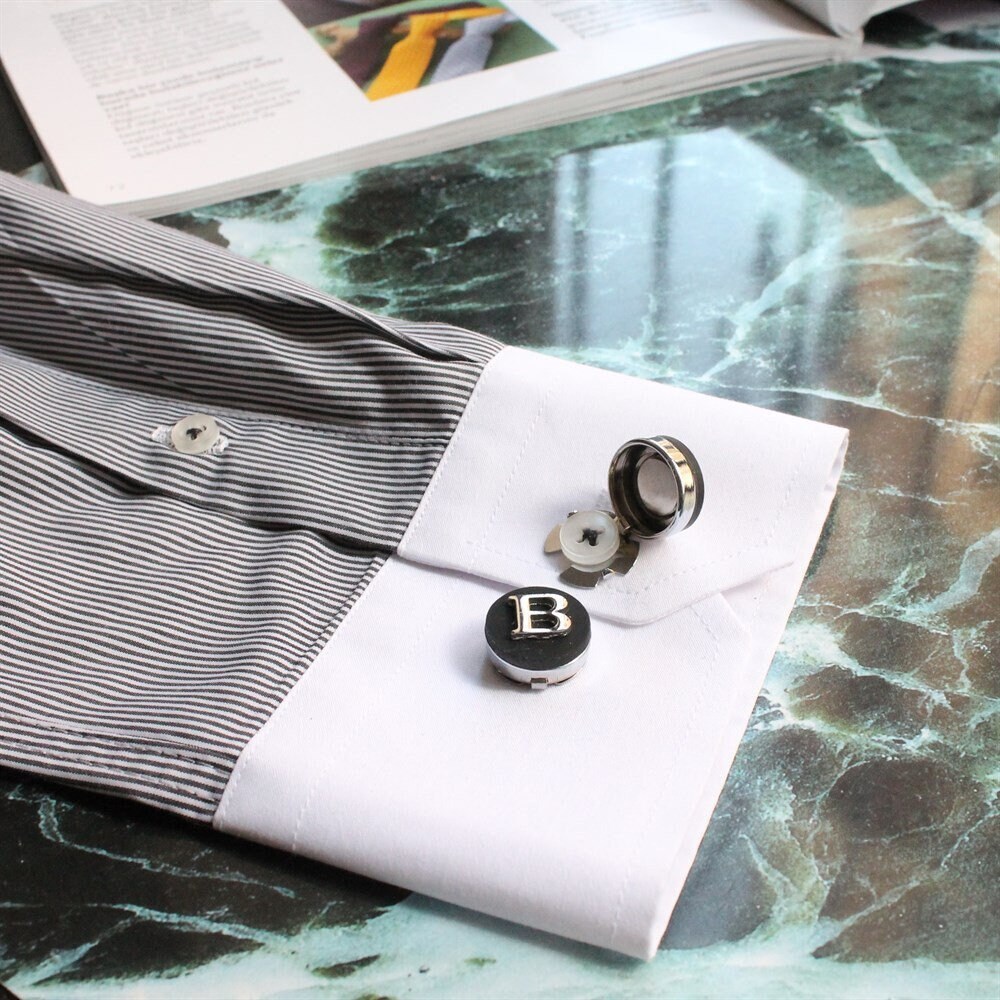 Buy Shirt Button Cover Cufflinks, Unique Design Cuff Links, Men's Groomsman  Gift, Wedding Accessory, Husband Dad Birthday Gift Online in India 