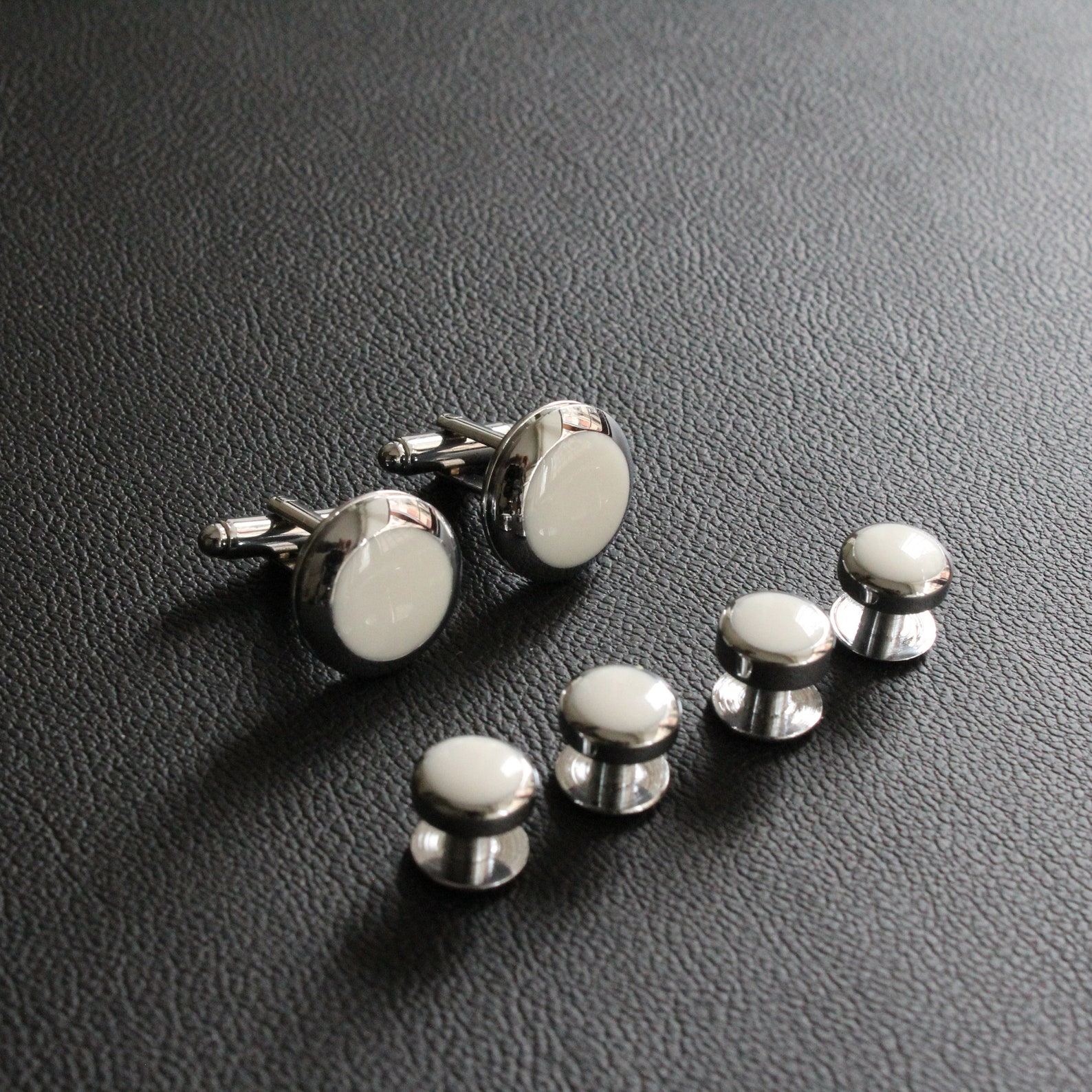 Tuxedo Shirt Buttons Set with Cufflink Handmade Button Studs Etsy