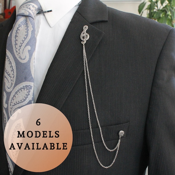 Suit 2024 lapel chain