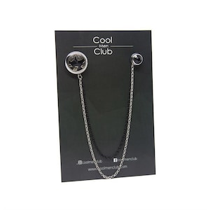 6 MODELS - Handmade Jacket Chain Brooch / Man's Lapel Pin, Chain Brooch, Gift Wedding Accessory, Men Women Lapel Chain Pin, suit lapel pin