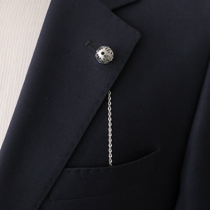 Revers Kette handgemacht, einzigartiges Design Revers Kette Pin, Geschenk für ihn, Männer Geschenke, Revers Pins Männer, Herren Schmuck Accessoire für Hochzeit
